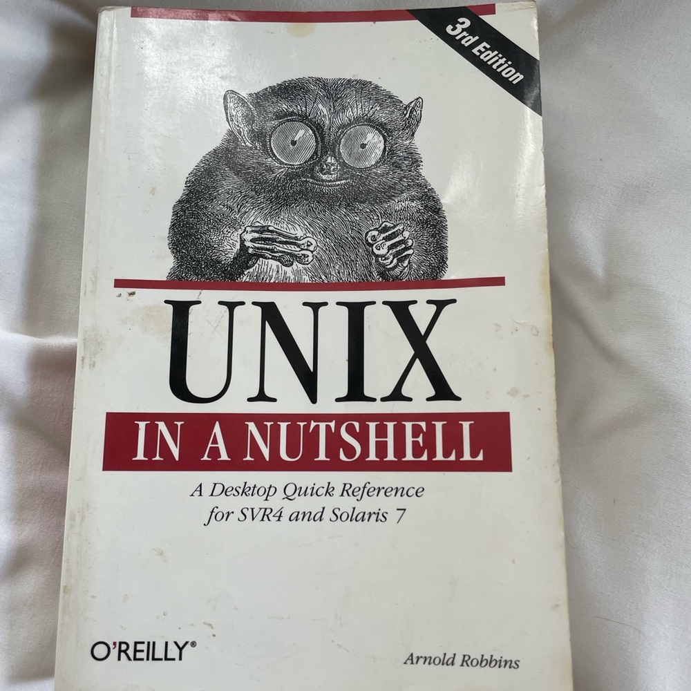 Unix In A NutShell 3rd edition book